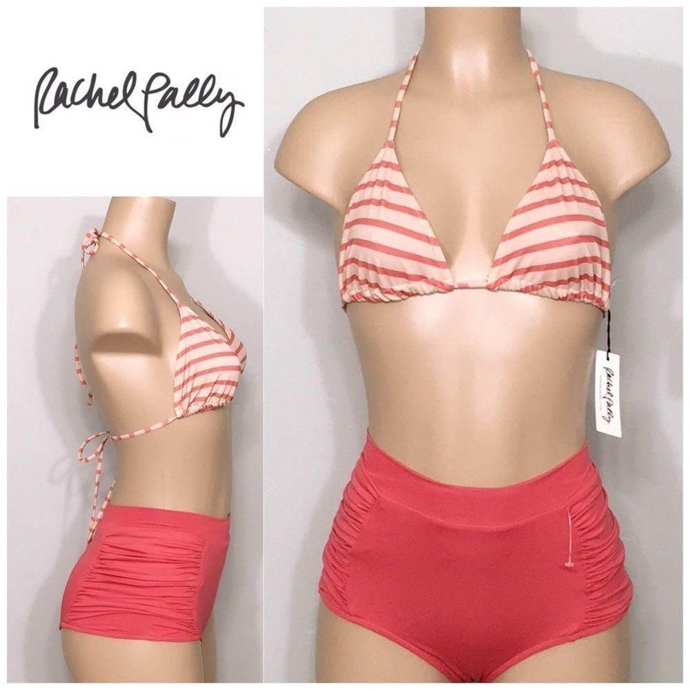 Rachel Pally stripe bikini. NWT